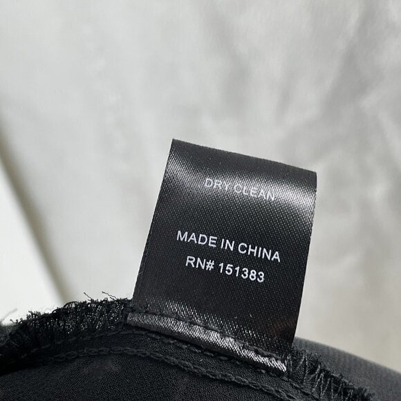 Current Air Black Gold Star Dot Print Long Sleeve Tiered Skirt Boho Mini Dress S - Picture 14 of 14